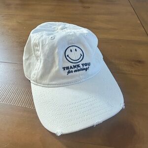 NWT Aerie Smiley 'Thank You for Visiting' Baseball Cap